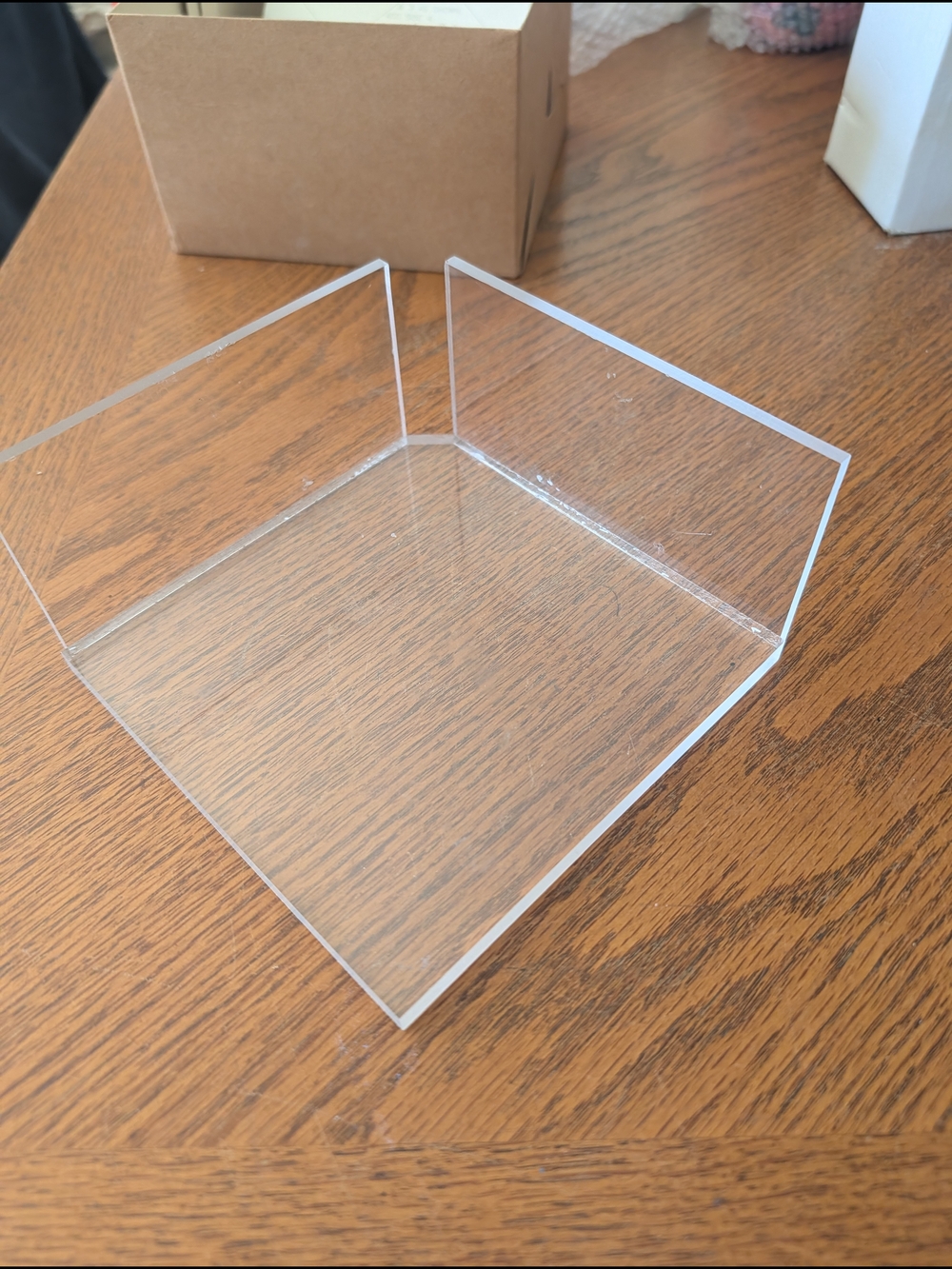 Clear Acrylic Box Making Holder For Making Glass Jewelry Boxes